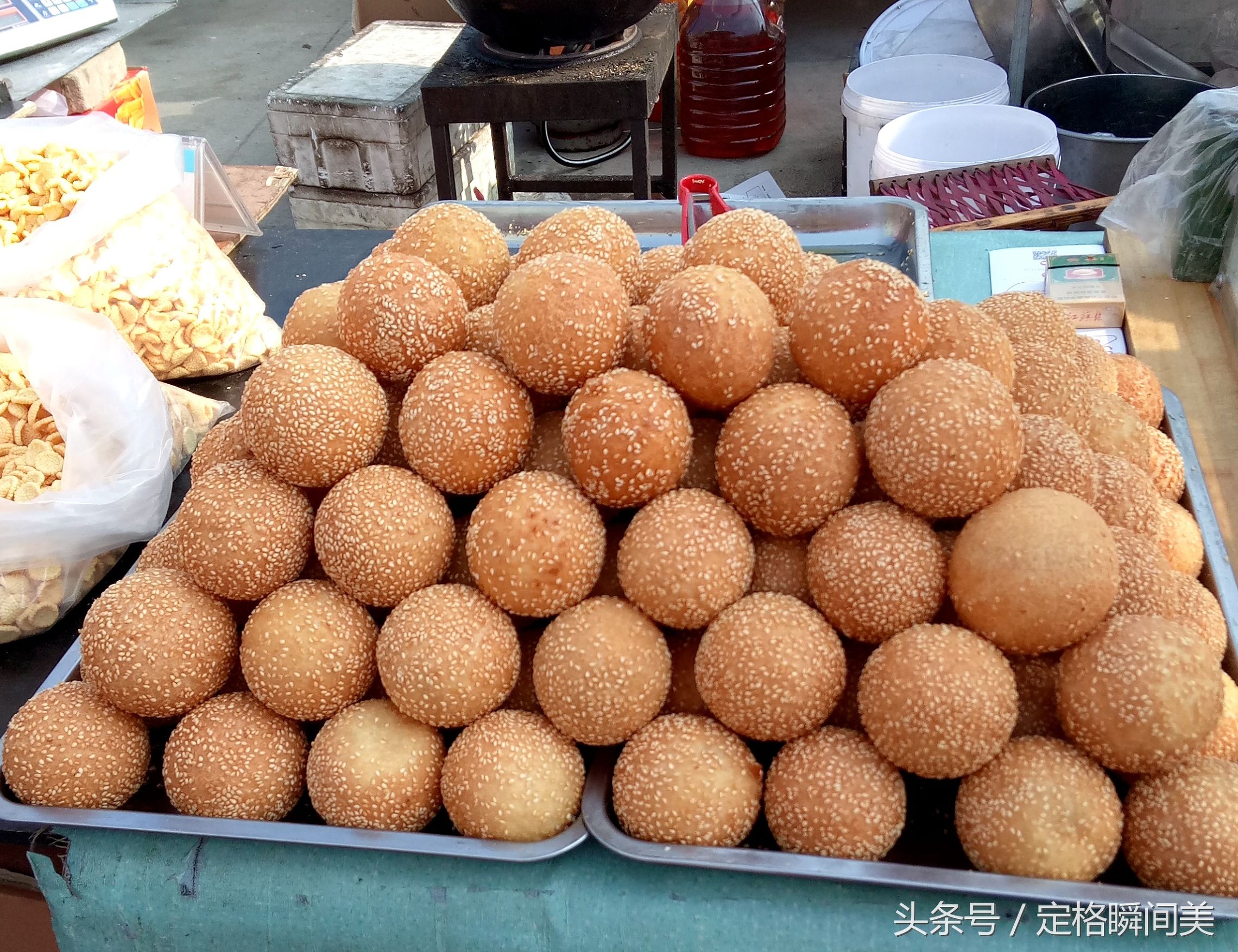 农村大集美食图片