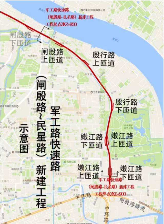 军工路高架规划图图片