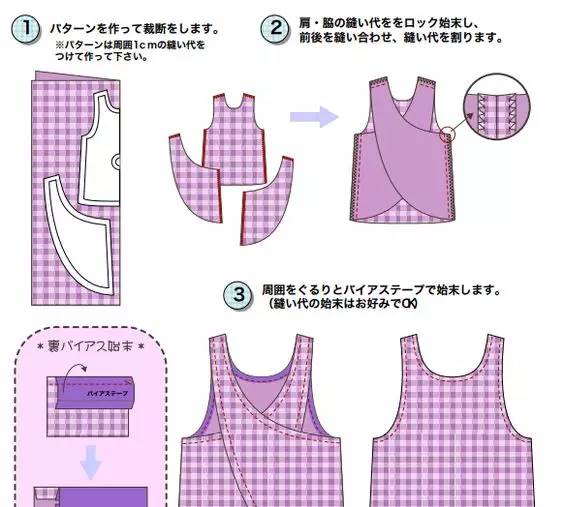 围裙的制作方法图片
