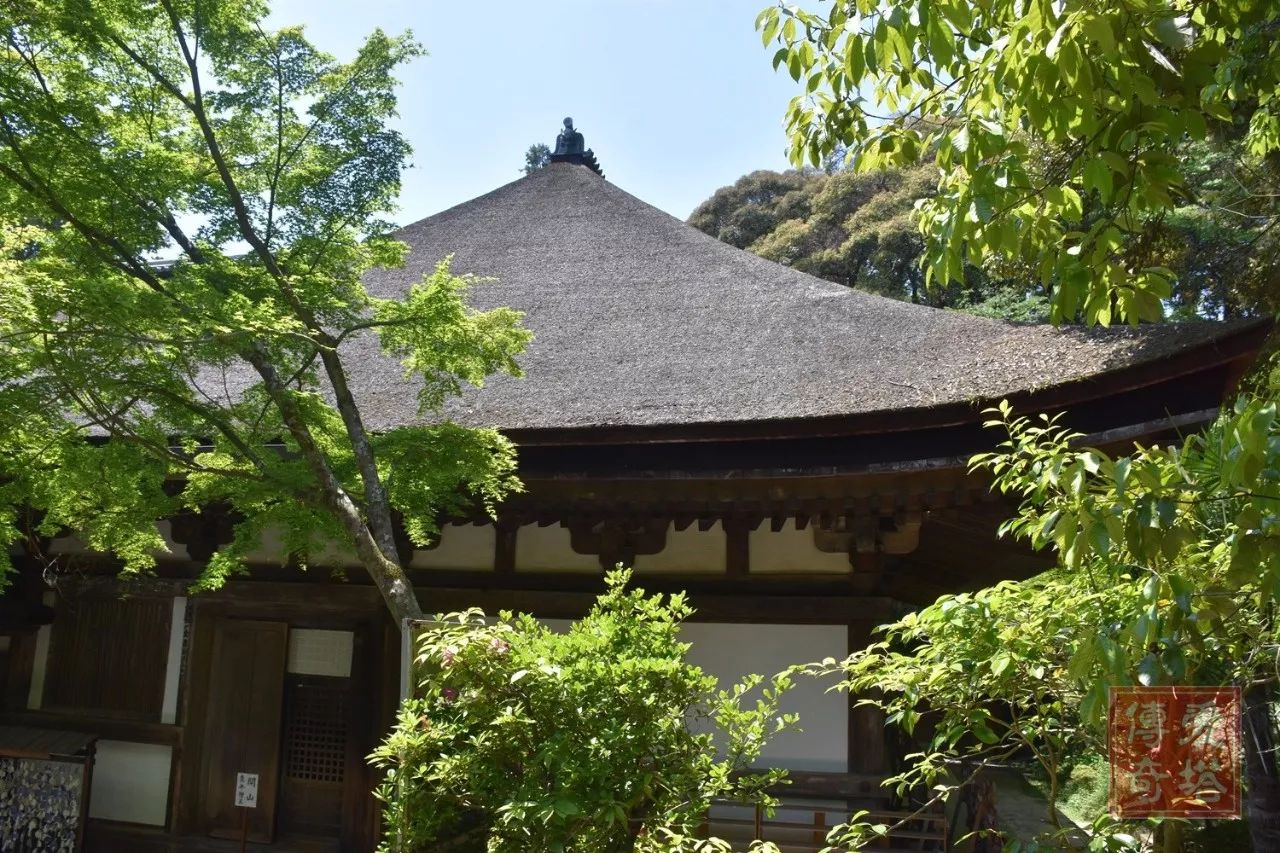 【日本大津石山寺的树皮屋顶大殿】