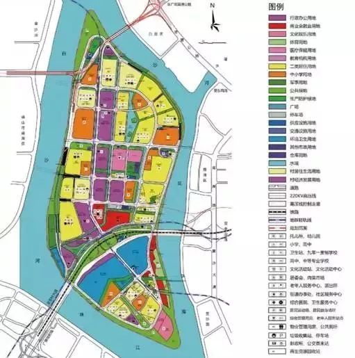 大坦沙岛交通规划图图片