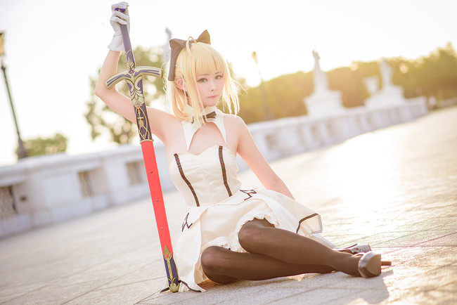 我的最美騎士,登場 後有福利 saber cosplay