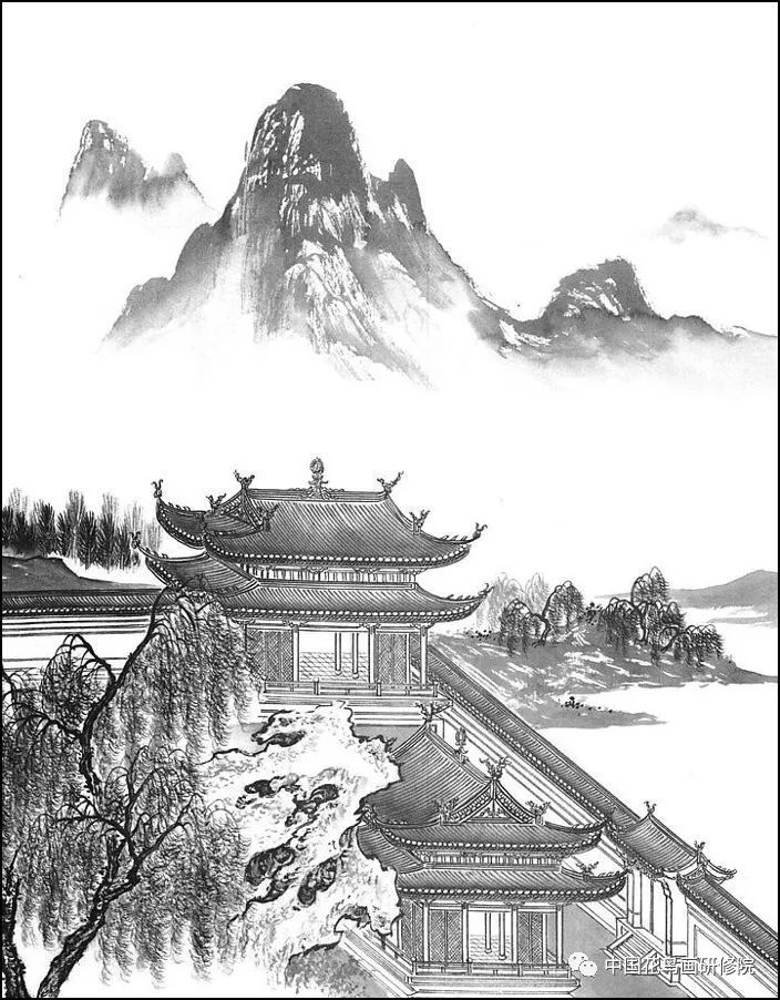 感受黑白静宁的艺术白描山水风景