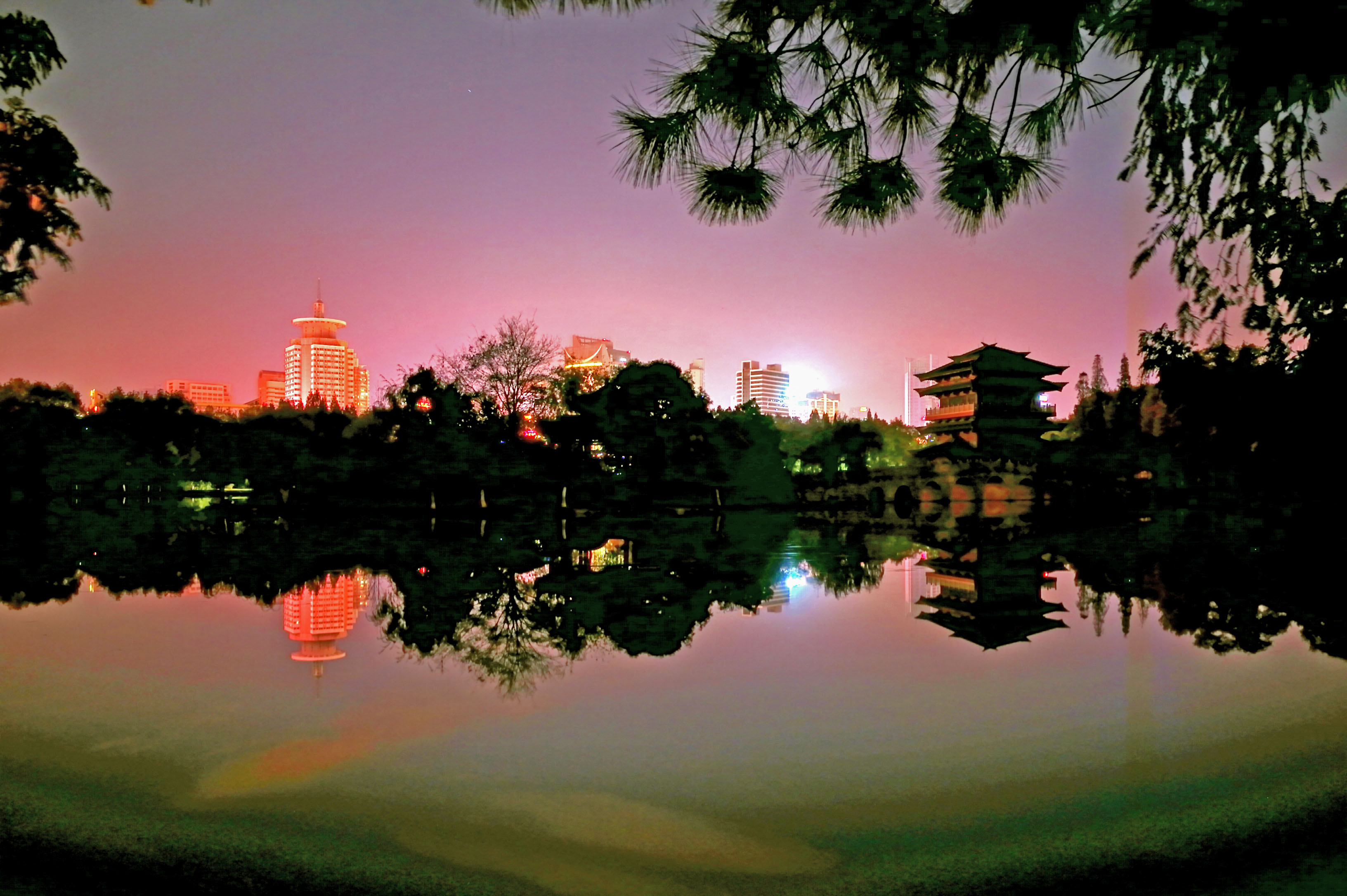 合肥逍遙津公園夜景