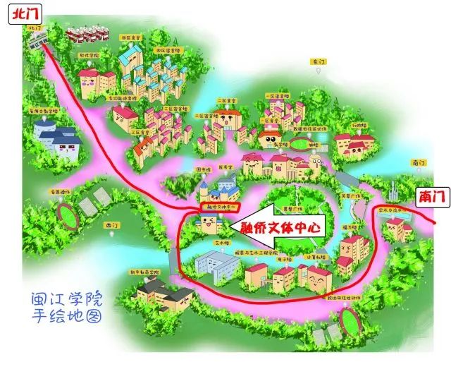 闽江学院地图高清图片