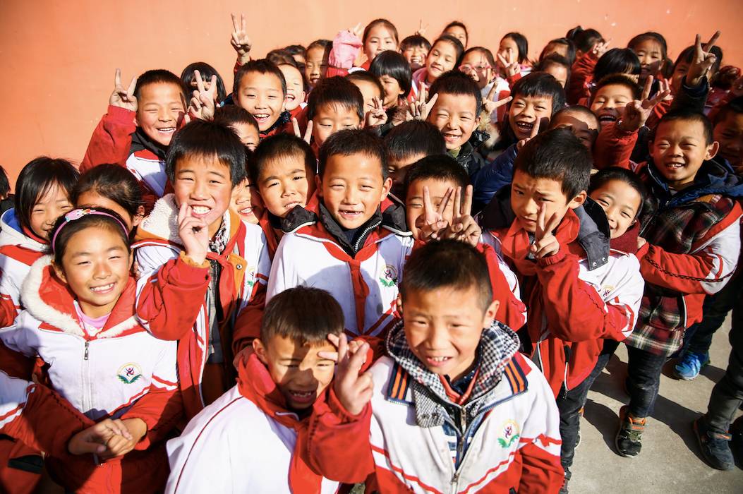中国孩子笑脸图片