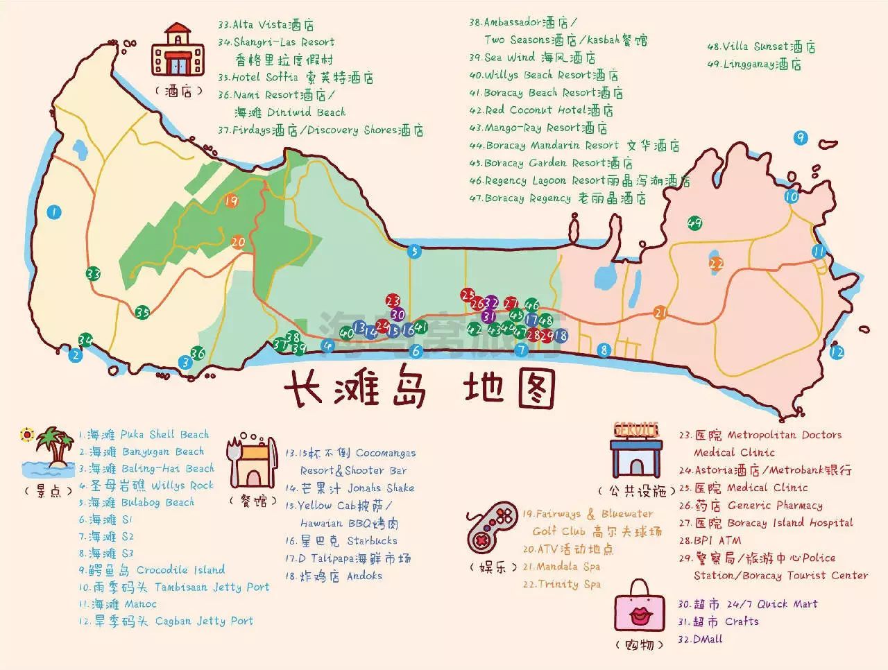 长滩岛位置图片