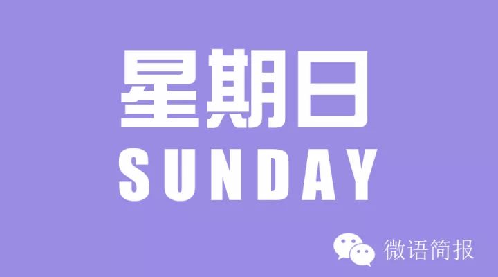 11月26日微语简报 星期天 周末愉快!