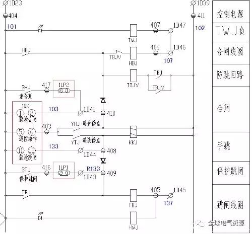 電氣分享圖文精解10kv開關櫃二次接線