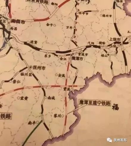 加上江西省規劃 城際鐵路網中的