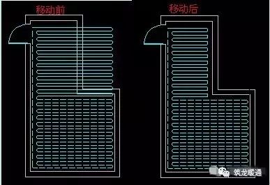 【盘管连接,简化步骤,一次选中盘管与分集水器管线,进行连接.