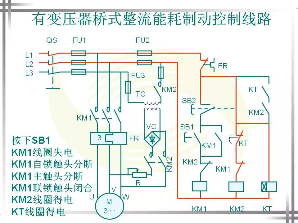 三相电机带刹车电路图图片