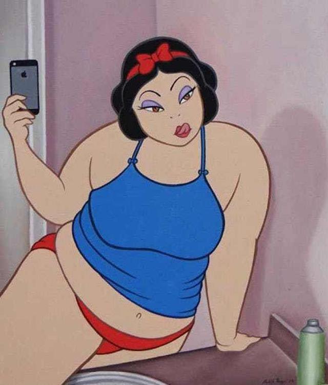 迪士尼公主变胖子图片