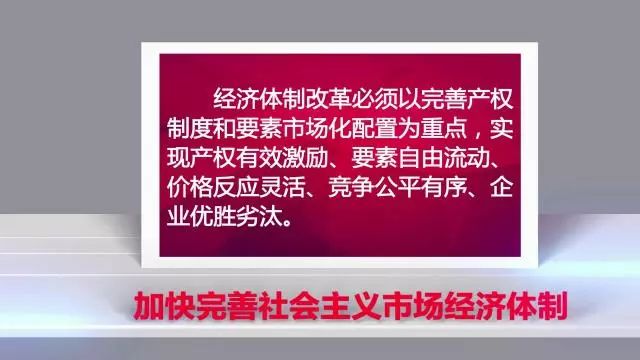 经济体制改革必须以完善产权制度和要素市场化配置为重点,实现产权