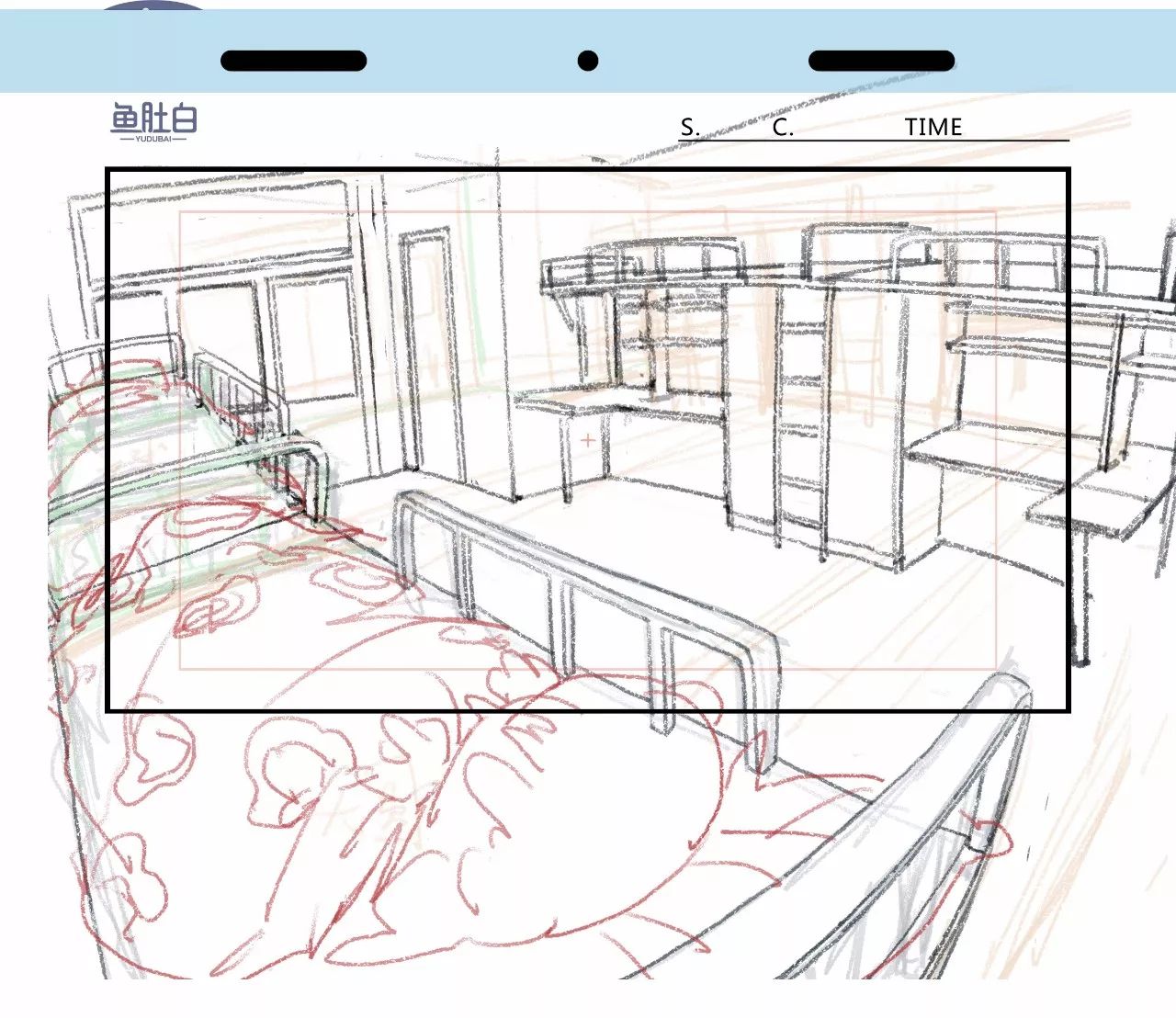 学生宿舍平面图手绘图片