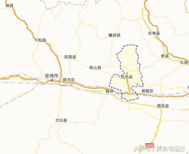 扶风县地图全景图片