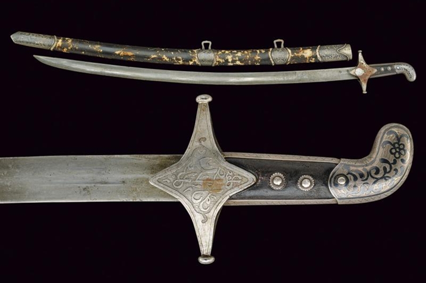 高加索弯刀17,18世纪高加索骑兵战刀,一种非常毒辣的兵器