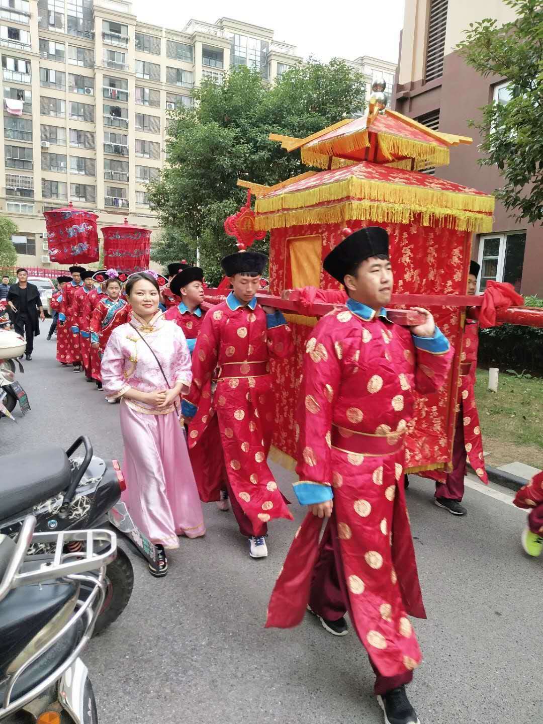 抬花轎娶新人九江驚現唯美中式婚禮