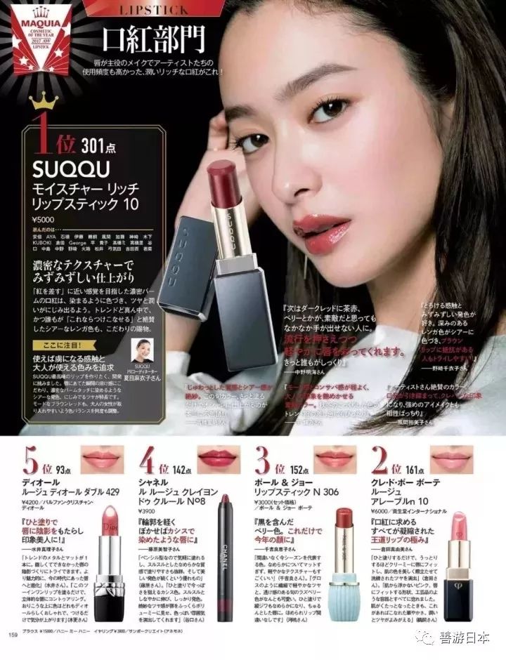 睫毛膏 01 5位 紀梵希 摺疊睫毛膏 詳情如下: 1位 dior rougedio