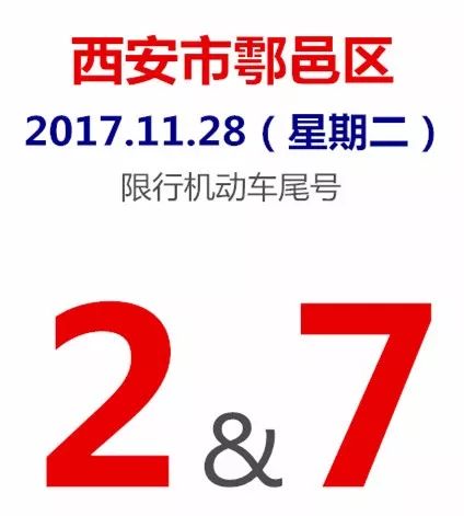 西安市重汙染天氣藍色預警通知,週二限號2,7