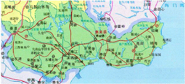 广东揭阳市惠来县地图图片