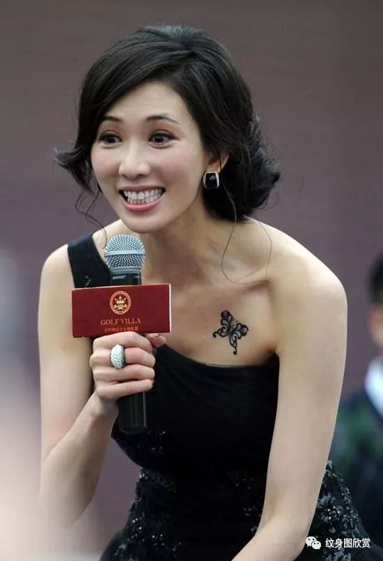 中国明星纹身图片图片