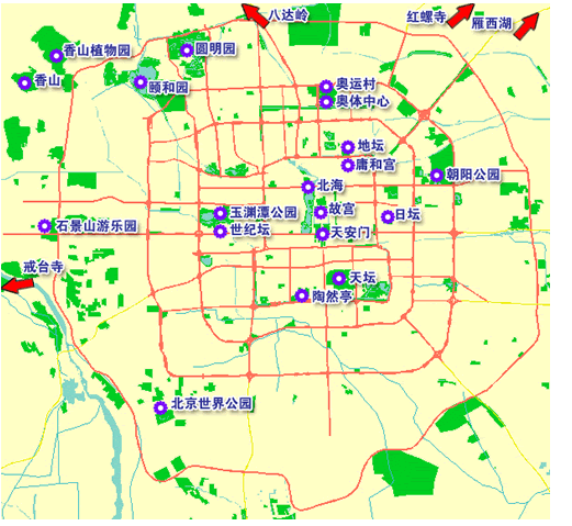 北京景點地圖(北京景點地圖分佈圖)