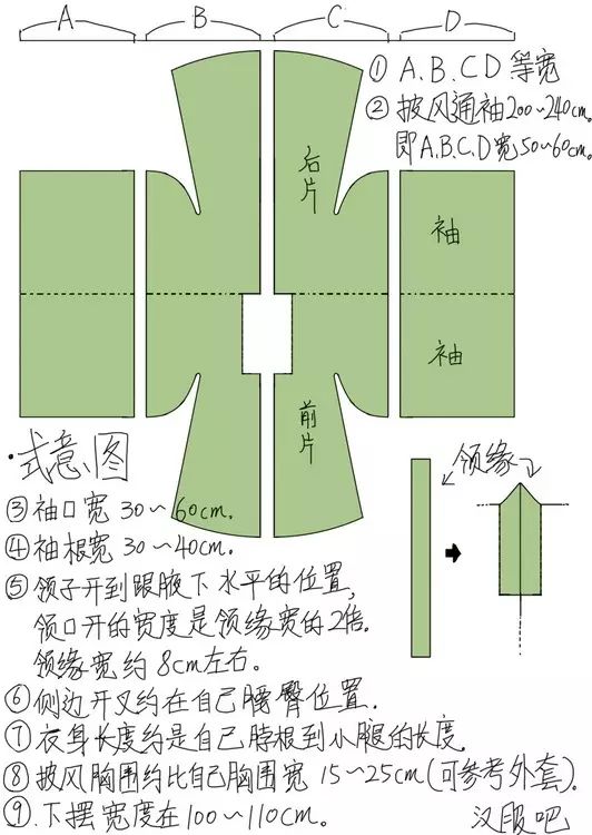 儿童古装裁剪图解图片