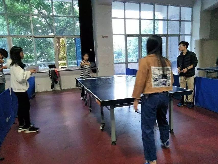 打乒乓球照片学生背影图片
