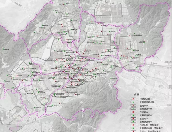 重磅义乌将新增9所高中20所小学详细规划分布图出炉哪个离你最近