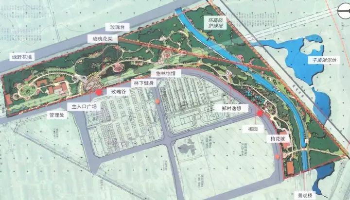 下中坝东湖公园规划图图片