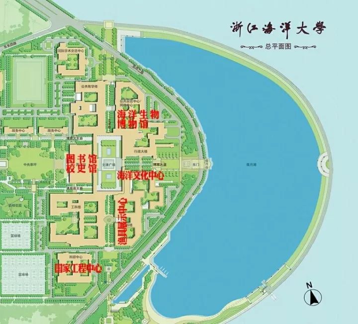 浙江海洋大学校园地图图片