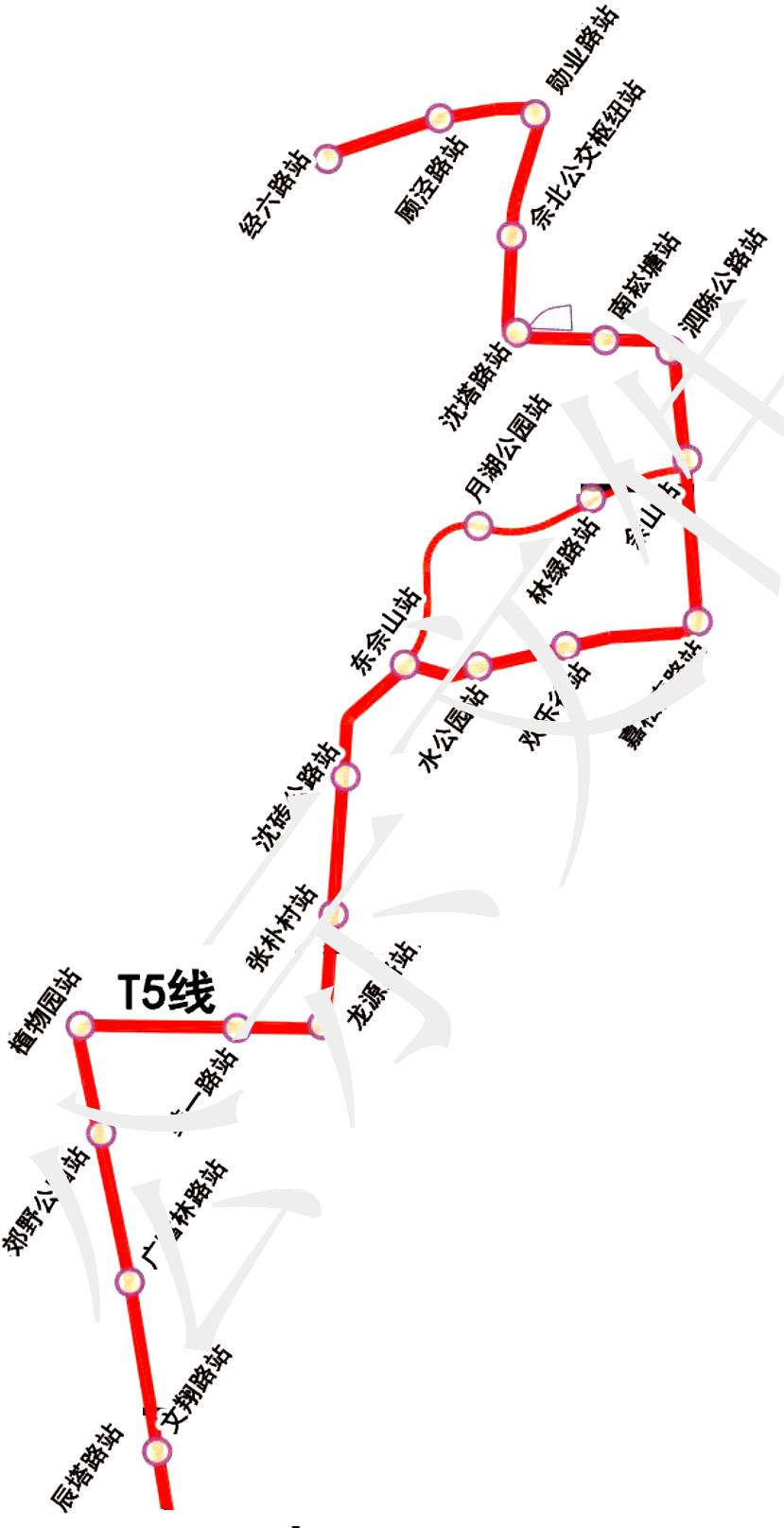 松江有轨电车t5规划图图片