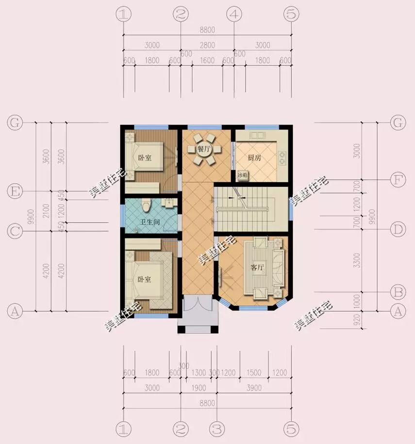 9x10米農村自建小別墅宅基地面積小的福音16萬建