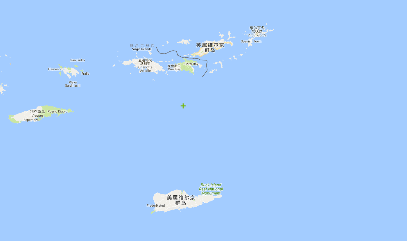 美属维京群岛地图图片