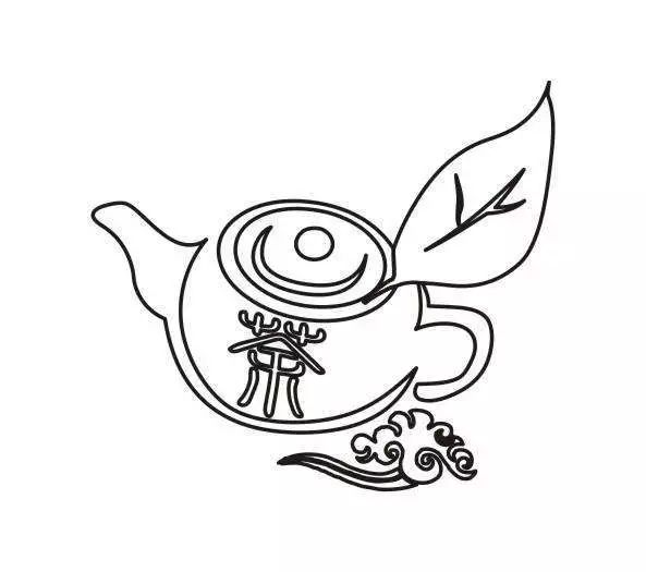 龙井茶的简笔画图片