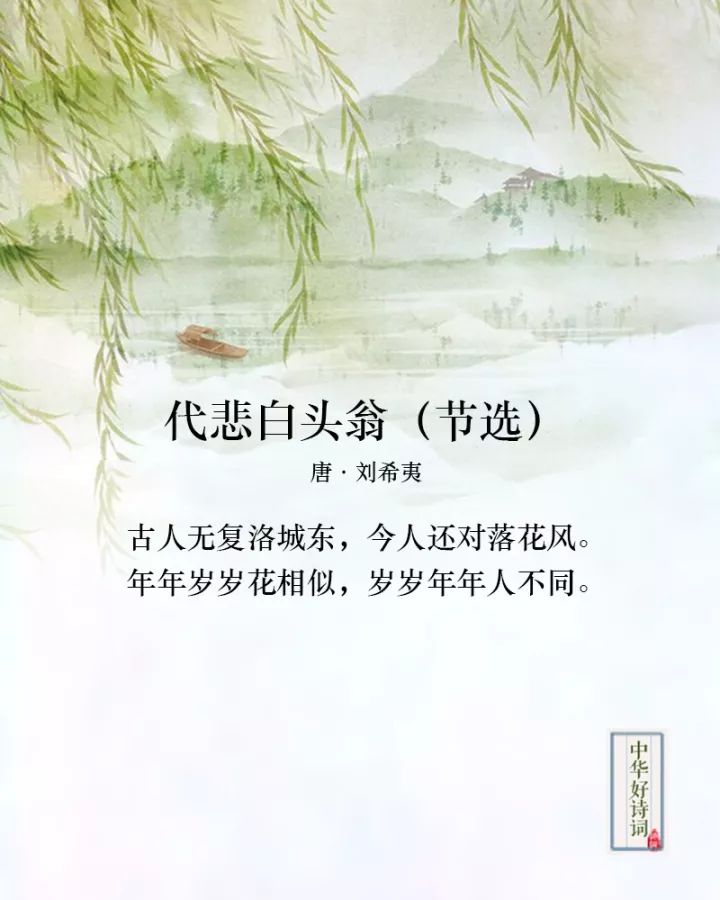 刘希夷《代悲白头翁》图片