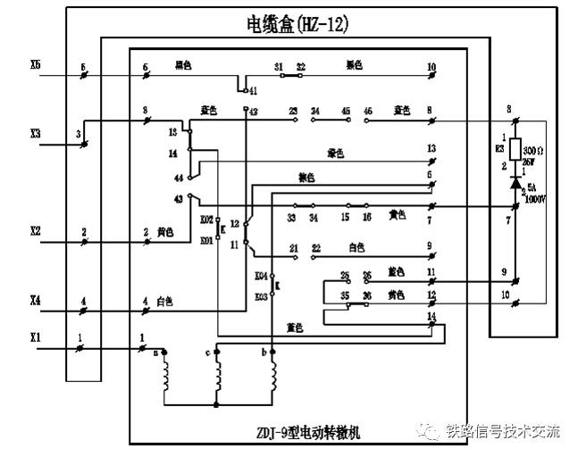 zdj9道岔控制电路图图片