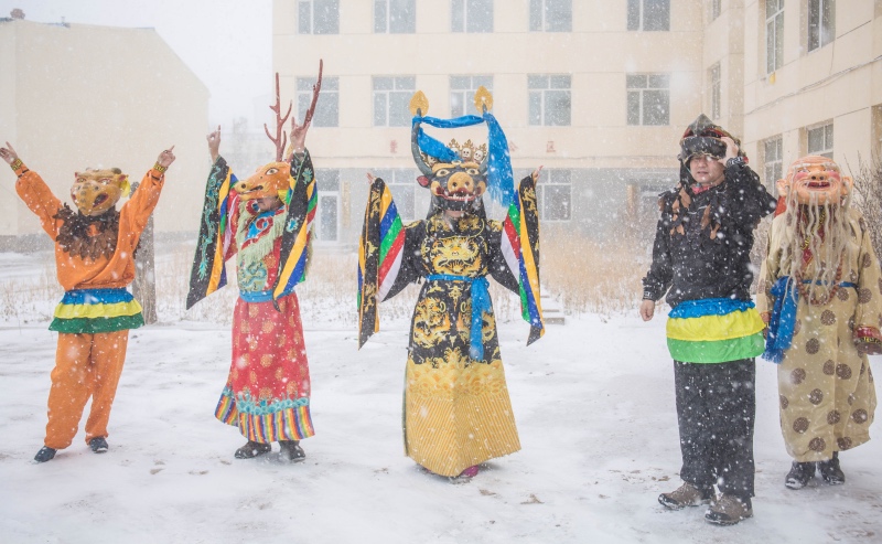 蒙古族查玛舞图片
