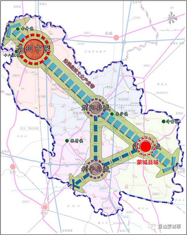 蒙城规划图2030图片