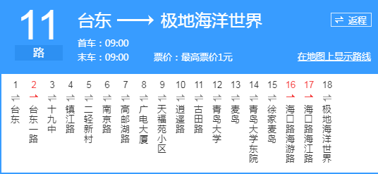 路青島2路青島2路電車青島1路公交線路有需要的看看哦所以小編特地