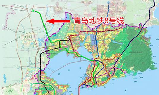 地铁9号线:起自城阳区红岛街道沿线主要经过高新区,上马街道城阳现状