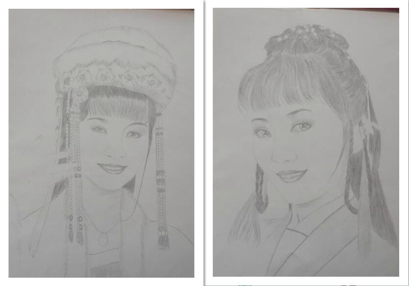 赵雅芝白娘子图片素描图片