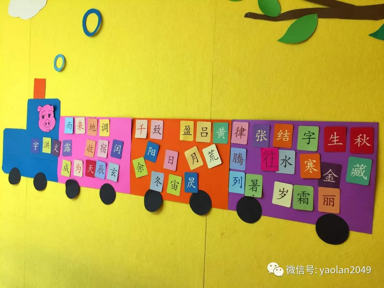 幼儿园环创认字墙图片