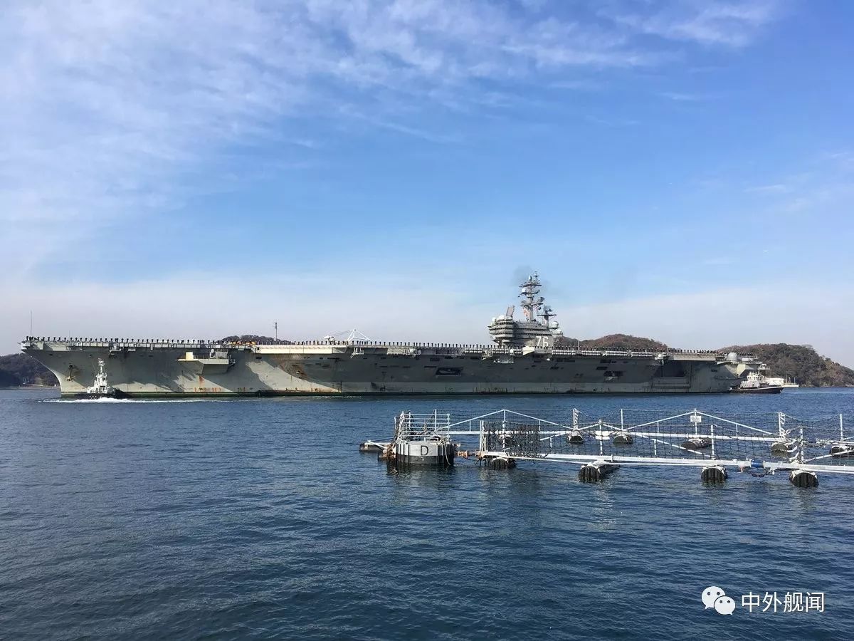 美國海軍里根號航母戰鬥群返回橫須賀基地