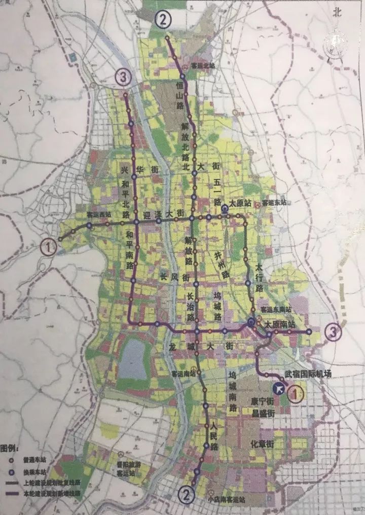 太原地铁规划图晋源区图片