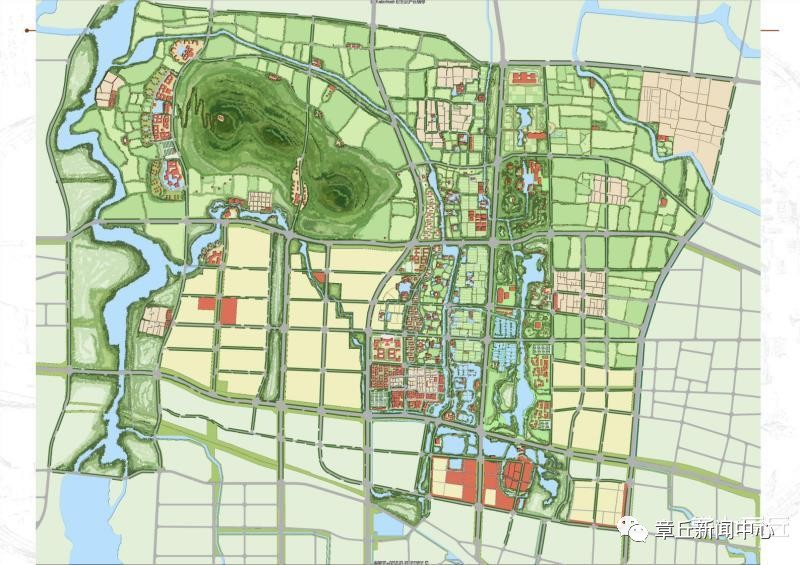 章丘古城规划图图片