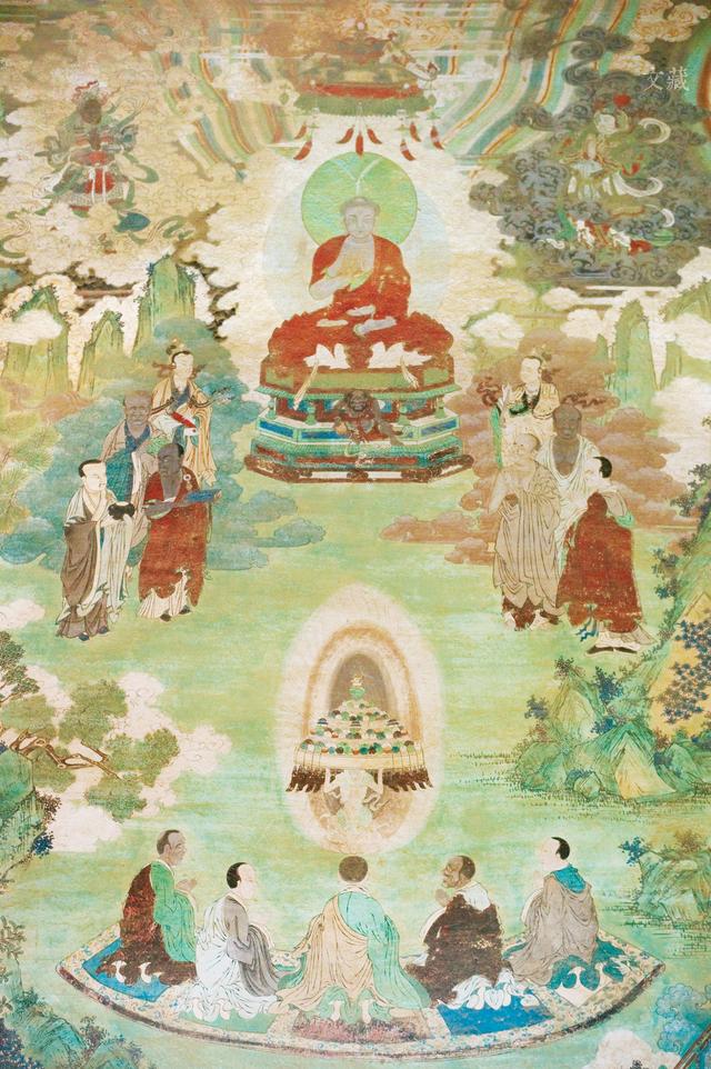 瞿昙寺回廊佛传壁画之七本幅壁画表现的主题是荼毗法则