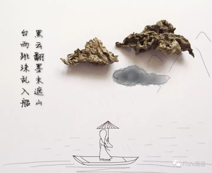 苏轼 黑云翻墨未遮山,白雨跳珠乱入船.