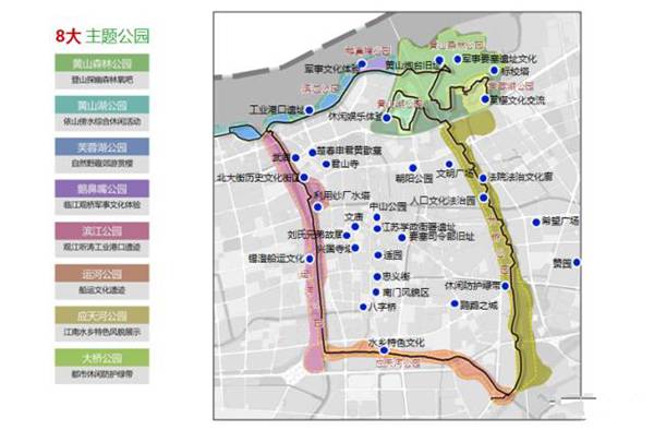 江阴鹅鼻嘴公园导览图图片